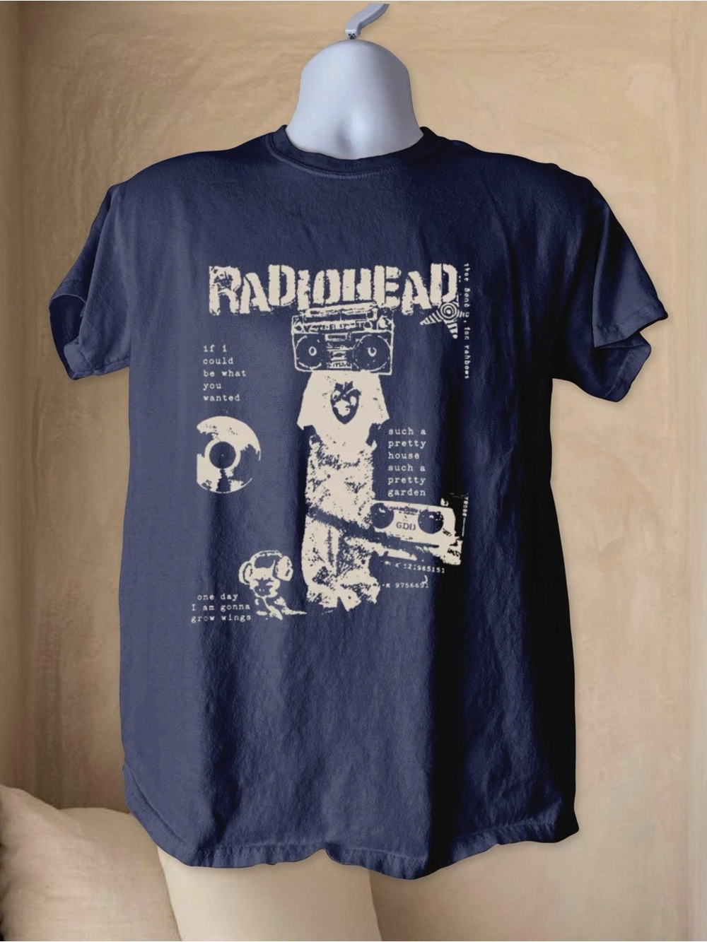 Gildan Navy Blue Radiohead Graphic Tee